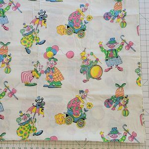 Vintage Clown print fabric